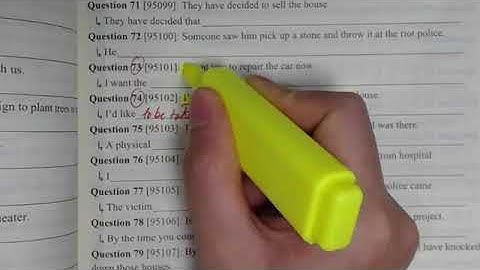 Chuyên đề 7: Bị động đặc biệt