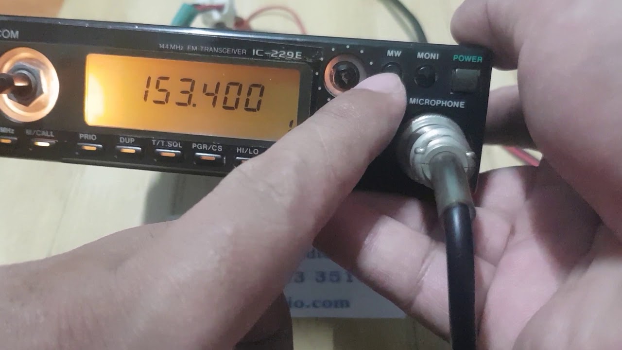 วิธีบันทึกช่อง Icom ic 229E