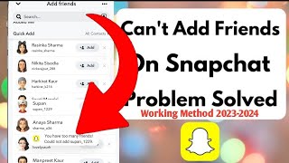 How to Fix Too Many Friends on Snapchat | SnapChat Adding Friends screenshot 5