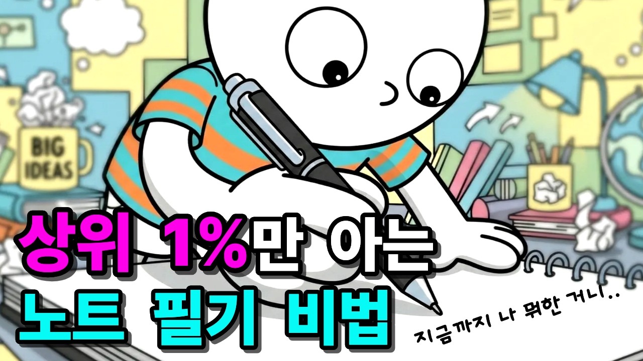 효율적인 공부 방법ㅣ상위 1%가 실천하는 암기력 3배 높이는 노트 정리법 l 공부 잘하는 방법