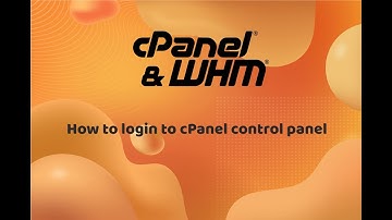 How to login to cPanel control panel