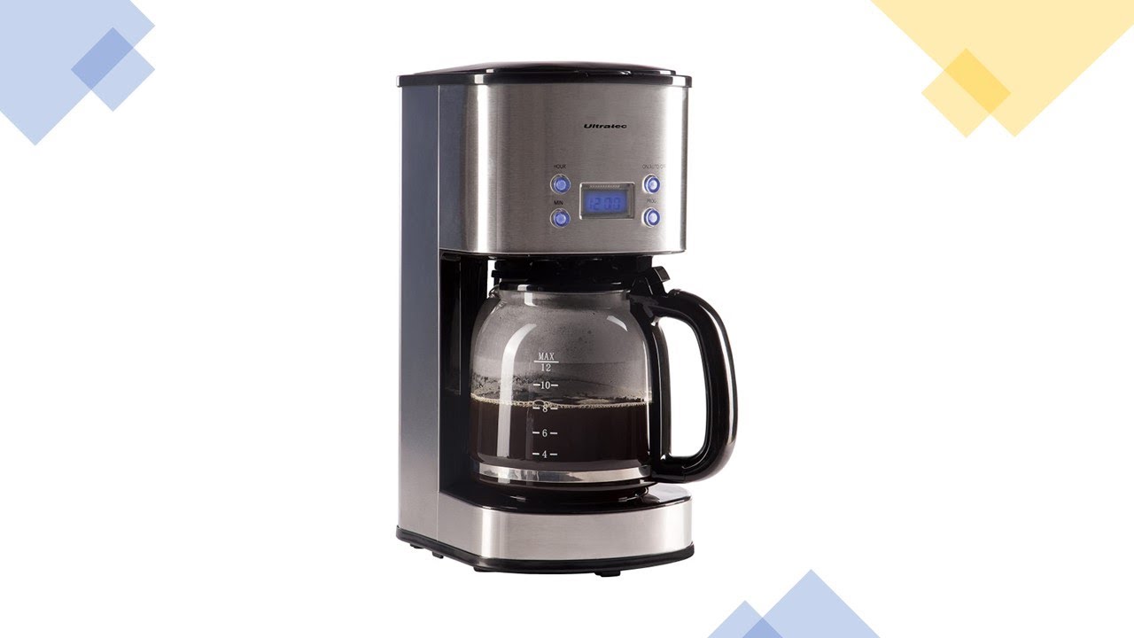 Cafetera de Goteo con Temporizador 1000W, Ultratec km-30 - YouTube
