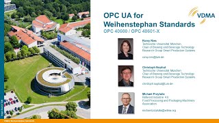 OPC UA for Weihenstephan Standards - VDMA Shopfloor Data Sessions β Session 8