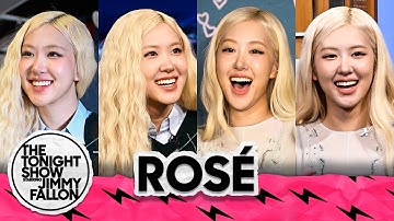 ROSÉ Shows Jimmy the APT. Drinking Game, Plays an Intense Game of Charades with Kate McKinnon