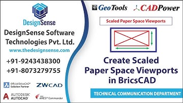 BricsCAD Tutorials: How to Scaled Paper Space Viewports in BricsCAD | DesignSense Software