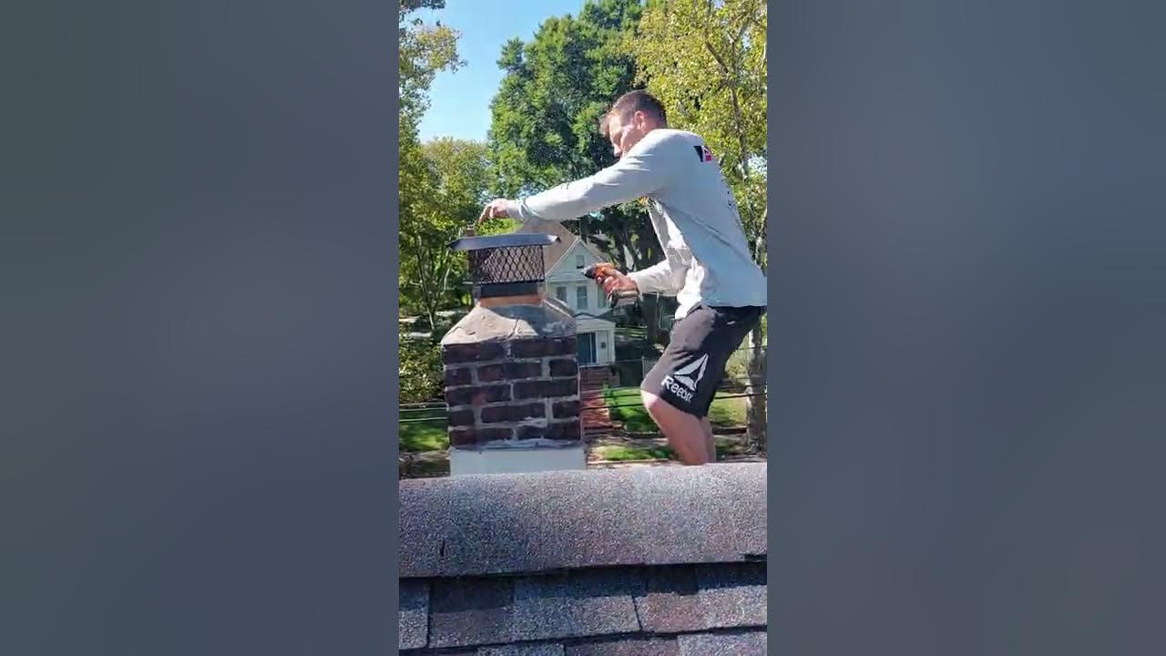 how to install a 9x9 chimney cap YouTube