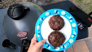 Grilling Burgers on a Akron Kamado