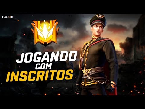 FREE FIRE JOGANDO COM INSCRITOS🔴AO VIVO🔴4X4