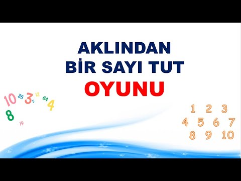 Aklından Bir Sayı Tut Oyunu