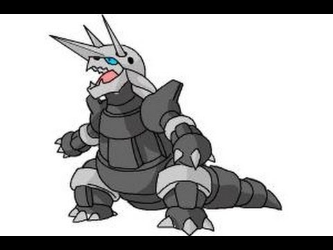 how to draw aggron