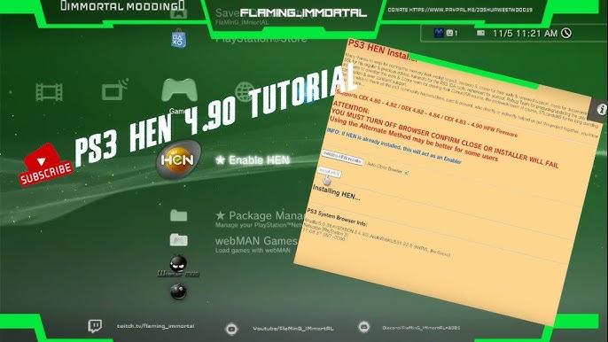 How to Install PS3HEN On Your PS3 On 4.90 Firmware! 