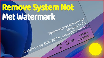 How to Remove System Requirements Not Met Watermark In Windows 11 Easily ✔✔✔