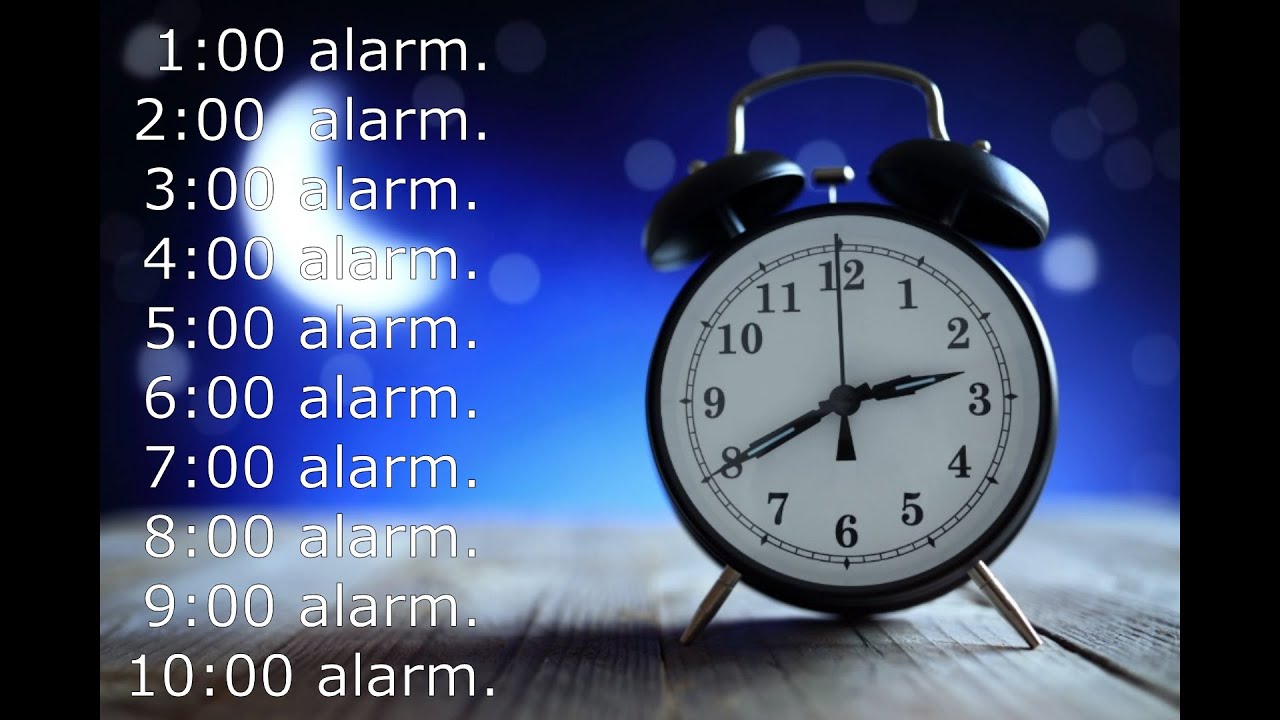 Alarm clock every hour YouTube