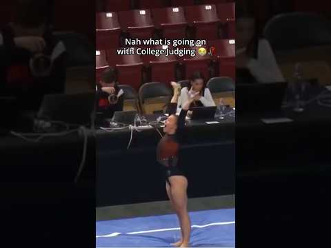 Judge must have been in a really good mood that day😅 #gymnastics #sports #vault #judge