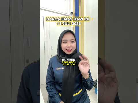 HARGA EMAS HARI INI, 13 JULI 2026 turun 20rb✨
