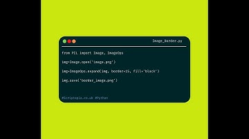 Python PIL - Add a border to image