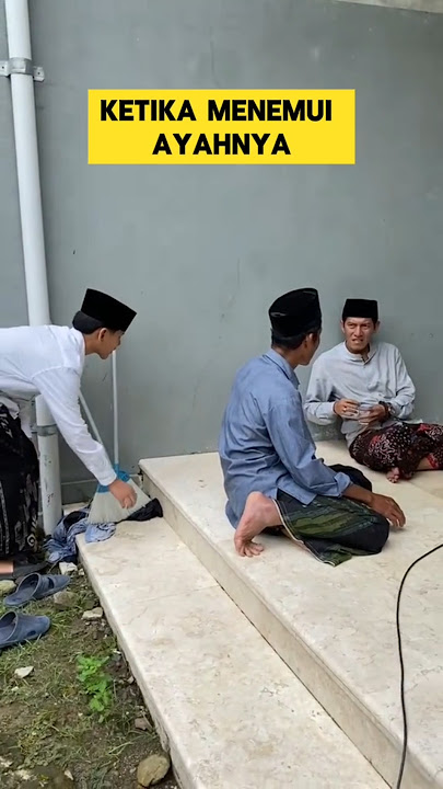 momen haru ketika melihat adab santri saat menemui ayahnya ‼️‼️ #santri #mondok #adab #pesantren