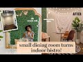 BASIC SMALL DINING ROOM/ENTRYWAY MAKEOVER ON A BUDGET! Renter-Friendly Home Updates + DIY Home Decor