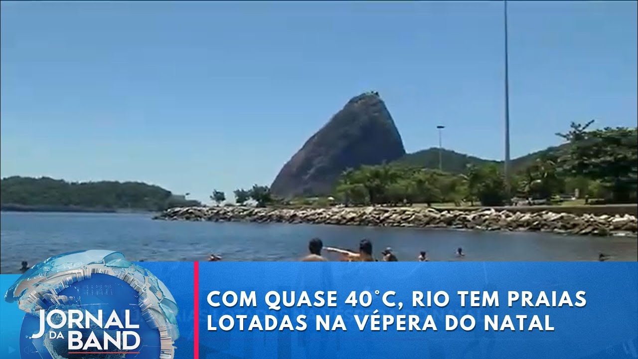 Rio tem praias lotadas na vépera do Natal