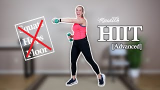 No Squats! No Hops! No Floor! HIIT Workout For Seniors Using Dumbbells | Advanced | 35 Min