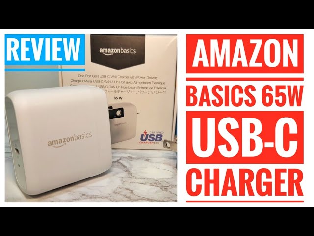   Basics 65W One-Port GaN USB-C Wall Charger with