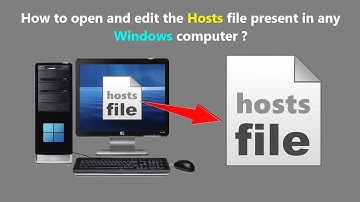 How to open and edit the Hosts file present in any Windows computer ?