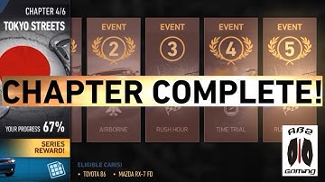 Need For Speed: No Limits - Tokyo Streets Chapter 4 Complete Car Series (GamePlay) - #ABZGaming