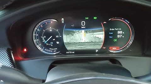 2019 Cadillac CT6-V reconfigurable instrument cluster