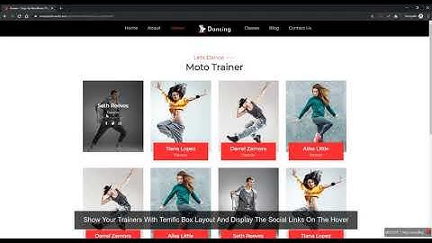 Dancing Class WordPress Theme