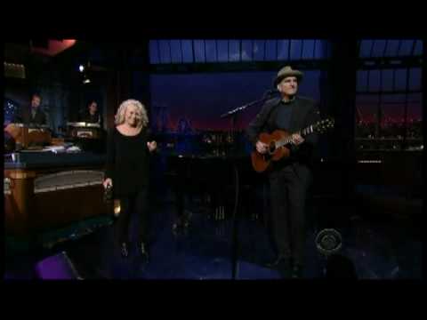 www.theaudioperv.com Carole King and James Taylor performed "(You Make Me Feel Like) A Natural Woman" and "How Good It Feels To Be Loved" on the Late Show with David Letterman on 1 Follow us on Twitter at www.twitter.com