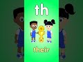 TH Digraph Song - Hard Beginning TH Sound #shorts