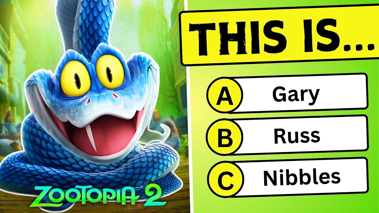 Zootopia 2 Movie Trivia Quiz 👀🔥~ Judy Hopps, Nick Wilde, Gary De'Snake ~ Ultimate Zootopia Quiz
