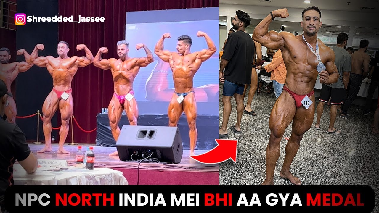 My First NPC  north India show nd got bronze medal in Bodybuilding (80-92 kg )..