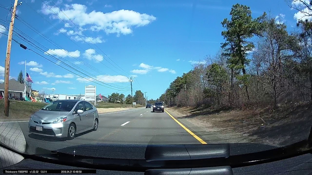 Rear dash cam footage of truck accident. - YouTube