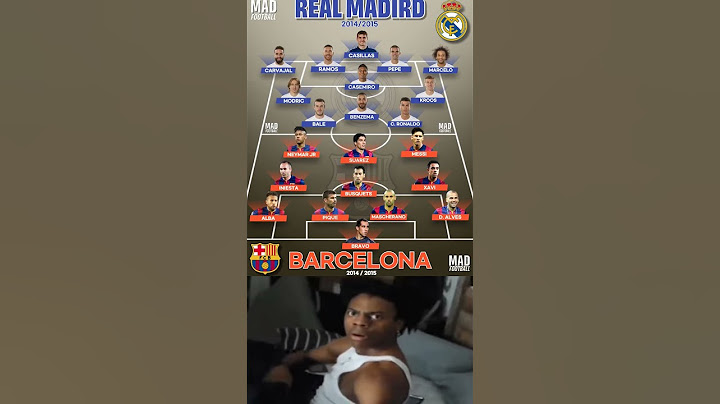 Real Madrid 2014/2015 vs Barcelona 2014/2015 They were the best in those days.