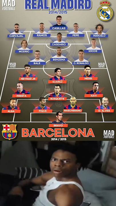 Real Madrid 2014/2015 vs Barcelona 2014/2015 They were the best in those days.