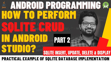SQLite Database Android | Insert, Delete, Update & View in SQLite Database | SQLite CRUD Tutorial