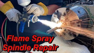 Spray Weld Repair for Rockwell Belt Sander Spindle