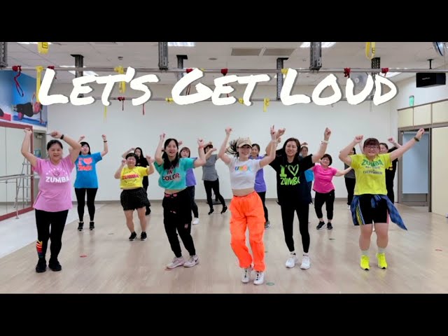 Let’s get loud - Jlo | choreo by Heidi | Zumba Fitness | easy dance steps | Latino pop class=