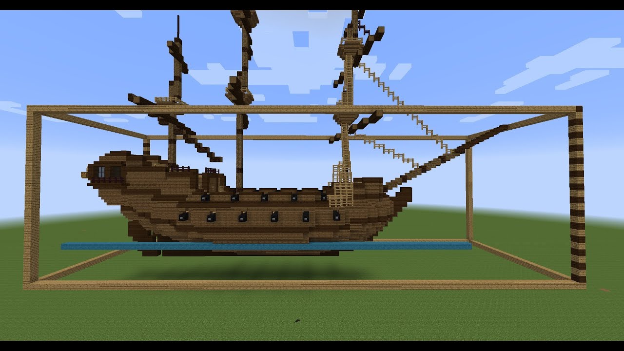 Minecraft sailing ship build - Layer by layer building ...