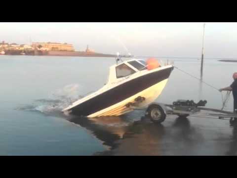 Launching a Warrior fishing boat the quick way WeSellBoats 
