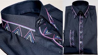 How To Make Gents Black Kurta Collar Design New 2018 Step By Step At Home kingsman tailor