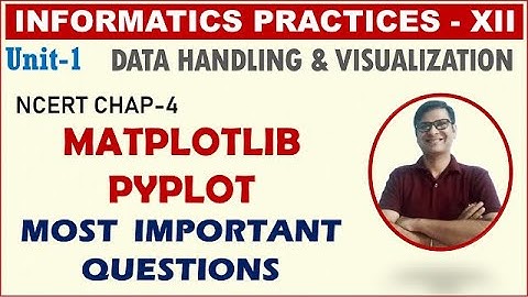 Pyplot Most Important Questions | Chapter 4 Plotting data using Matplotlib | IP Important Questions