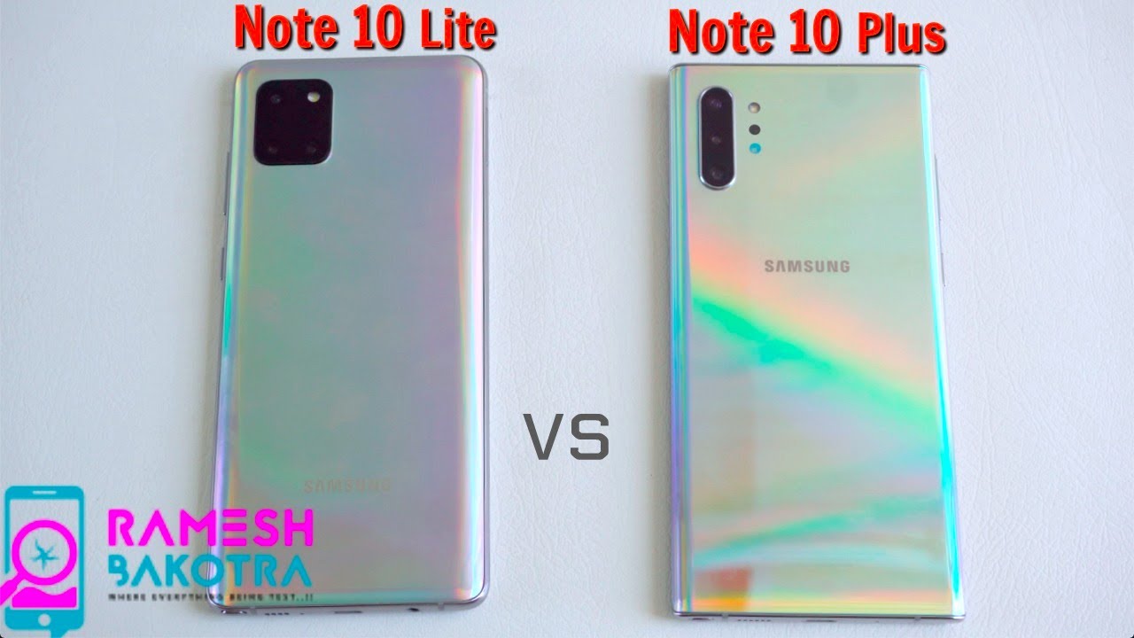 Galaxy Note 10 Lite vs Galaxy S10 Lite Specs, Features Comparison