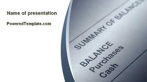 Financial Control PowerPoint Template by PoweredTemplate.com