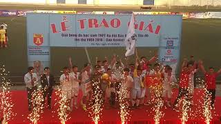 Trường THPT Trương Định vô địch giải bóng đá học sinh THPT 2018
