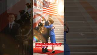Japan Prime Minister Sanae Takaichi hugs President Trump embracing alliance with America. 🇺🇲🫂🇯🇵🥰