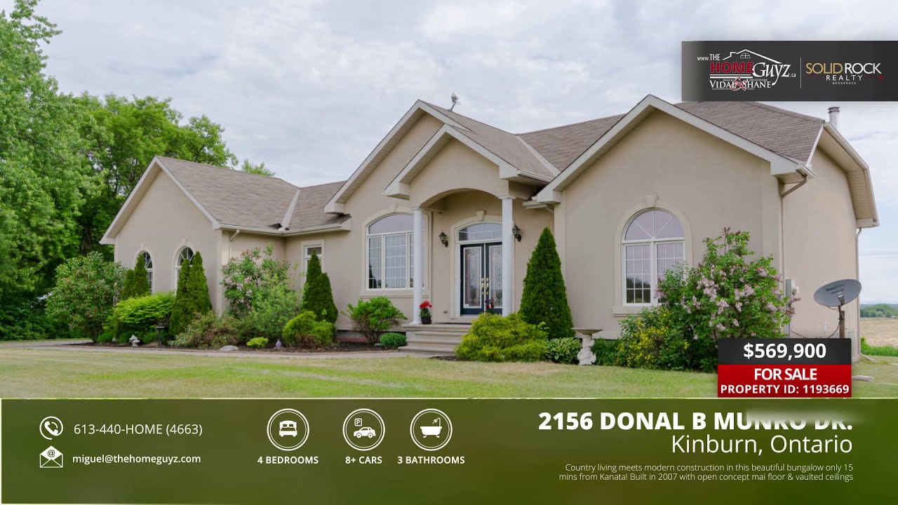 FOR SALE 2156 Donald B Munro, Kinburn, ON The Home Guyz Team YouTube