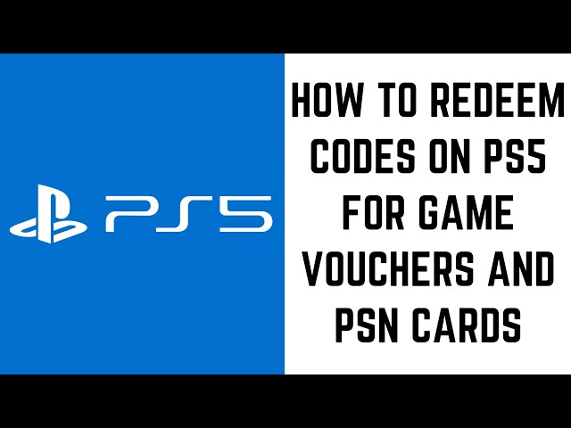How to redeem a code on a PS5 - digital game and voucher codes - PC Guide