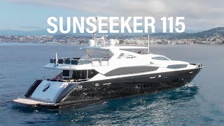 SUNSEEKER 115 l JE VISITE LE BLACK AND WHITE l YACHT TOUR by Le Monde du Yachting 37,103 views 3 years ago 13 minutes, 30 seconds